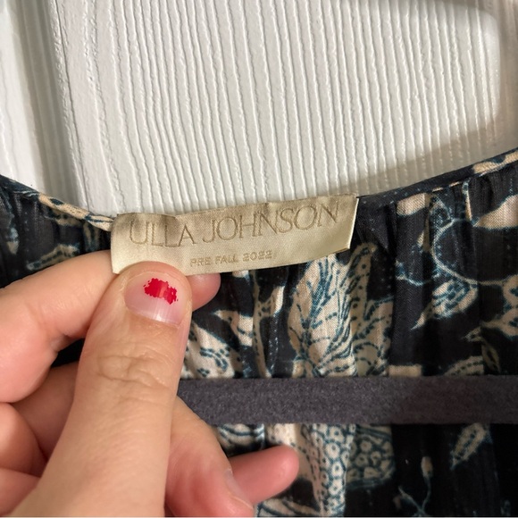 Women’s Ulla Johnson Nina Dress in Rainforest Sz 12 Tiered Floral Boho Whimsical - Picture 9 of 15